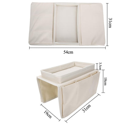 Sofa Armrest Tray Sofa Caddy Armchair Remote Control Holder Sofa Couch Caddy Pocket Organizer TV Organizer Sofa Organizer Bed Caddy with 6 Pockets