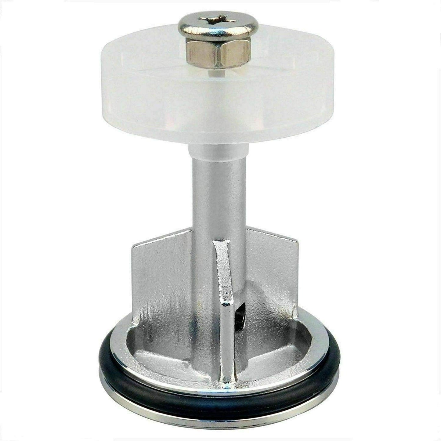 ABRUS® - Heavy Duty Chrome Plated 40mm Pop Up Basin Waste Sink Push Button Click Clack Plug Slotted Bathroom