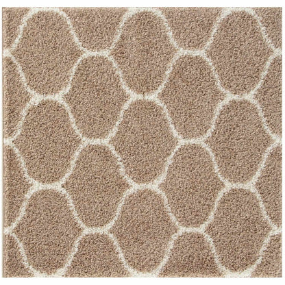 Moroccan Beige Shaggy Rug | 620