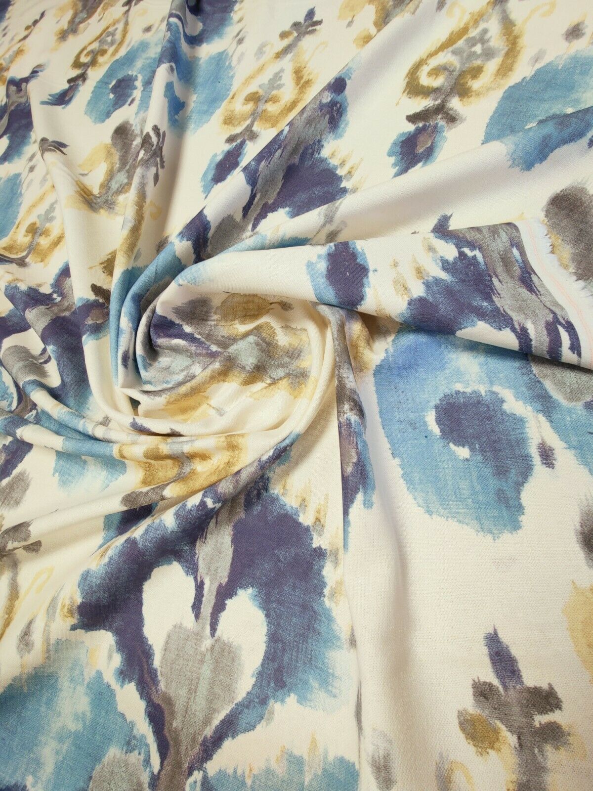 Edinburgh Weavers Valentine Blue Curtain Upholstery Fabric By The Metre