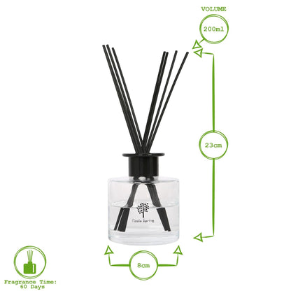 Glass Reed Diffuser - 200ml - Tropical Sunrise