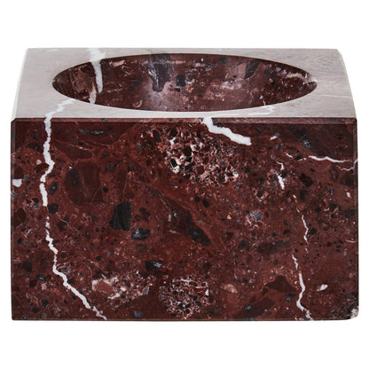 Salmo Square Red Marble Bowl