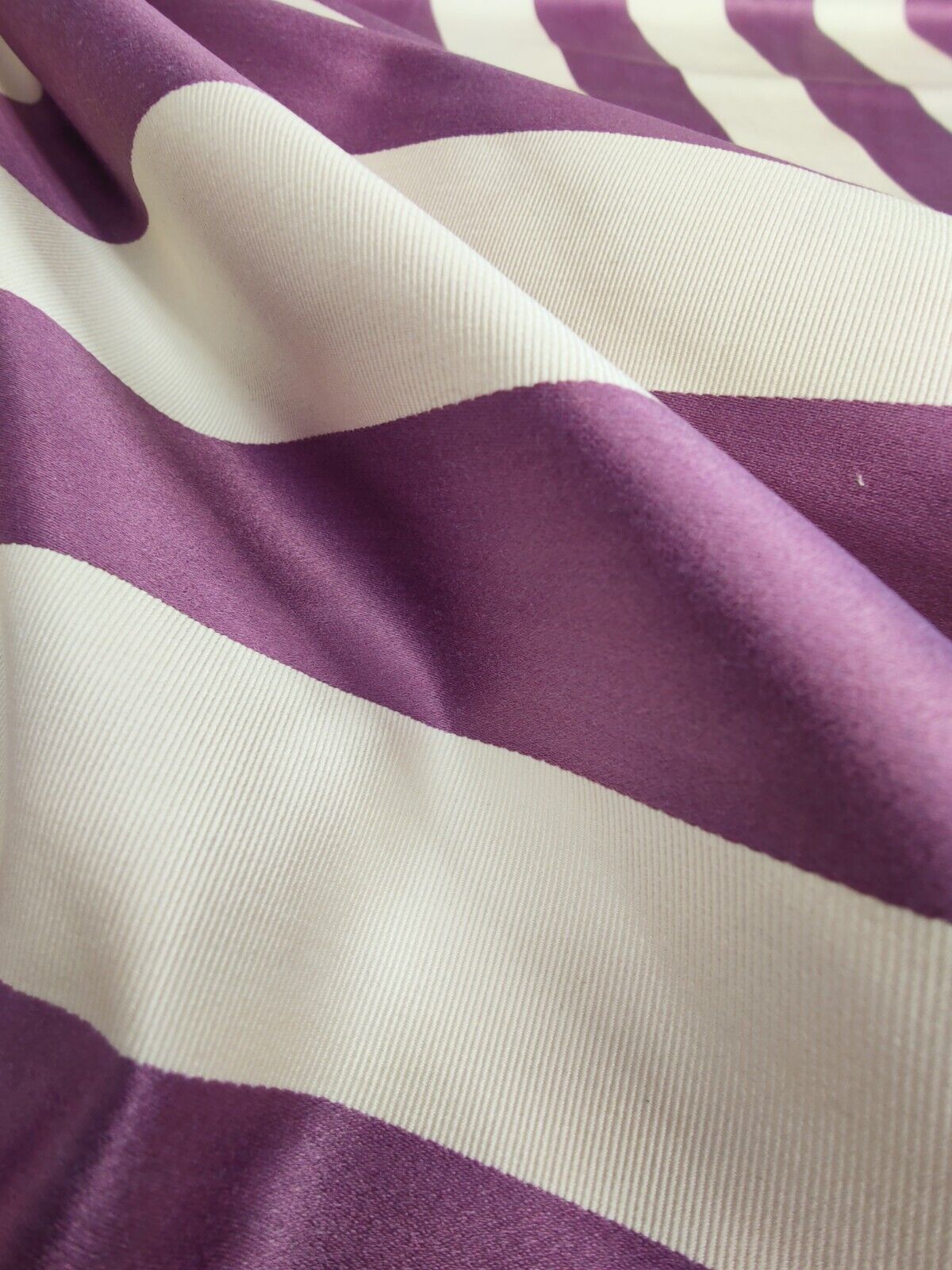 Clarke & Clarke St James Stripe Violet Curtain Upholstery Fabric By The Metre