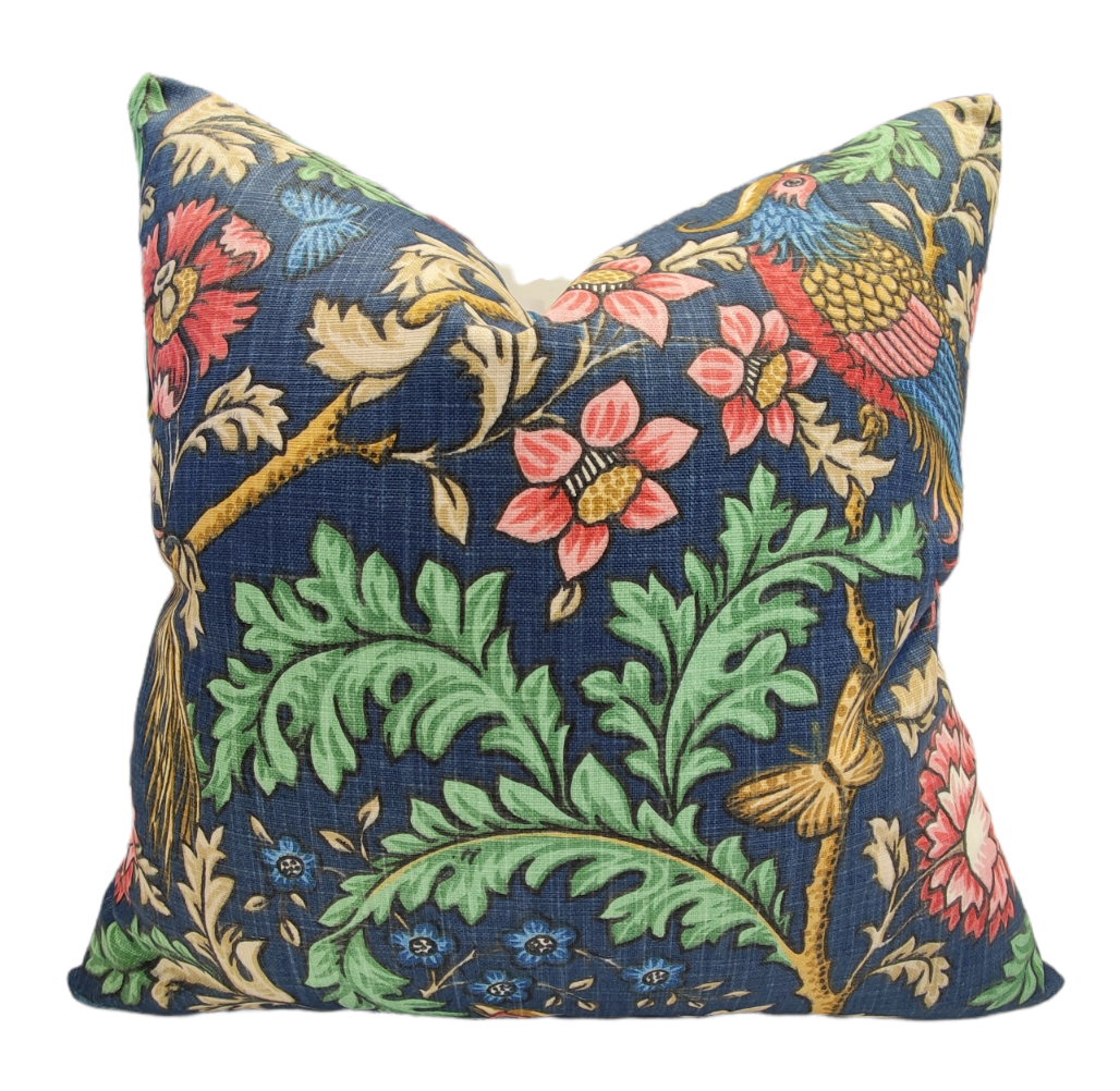 iLiv Oakmere Indigo/Carmine Cushion Cover