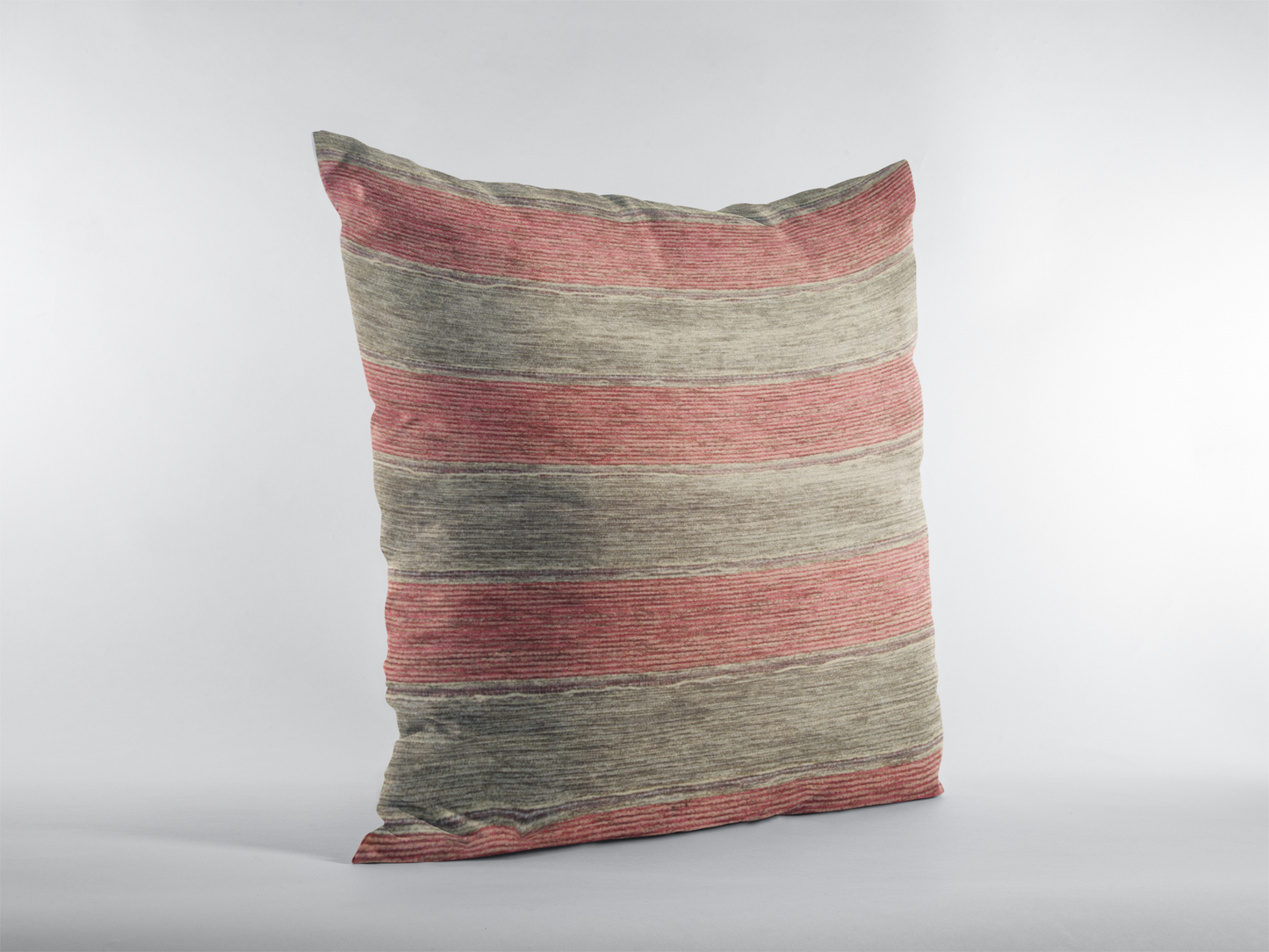 Art of the Loom Kilim Stripe Woven Cushion Cover - Red/Brown Stripes 45/50/60cm