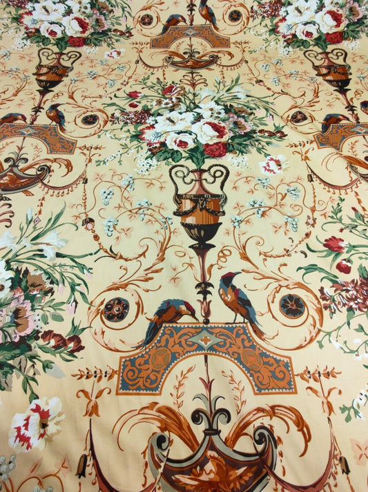 Vintage Cowtan & Tout Avignon Parc Curtain Upholstery Satin Fabric By The Metre