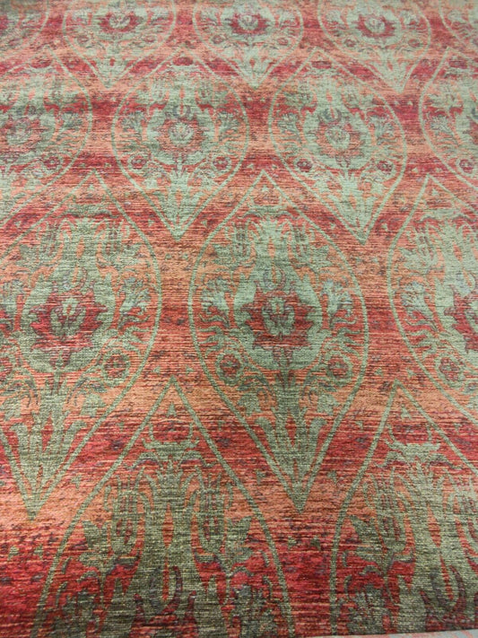 Heavyweight Traditional Aztec/Stripe Upholstery FR Fabric By Metre