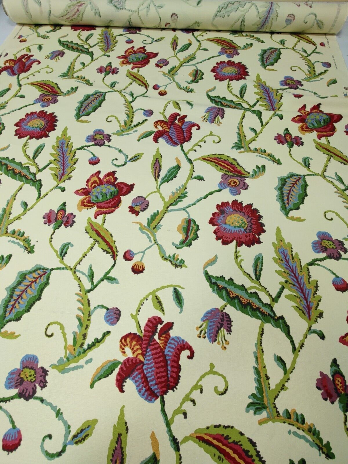 Vintage Robert Allen Savoy Curtain Upholstery Fabric By The Metre