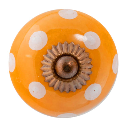Round Spot Ceramic Cabinet Knob