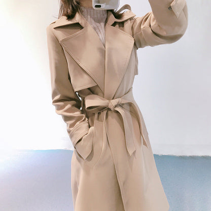 Spring And Autumn Mid-length And Early Autumn Thin Coat