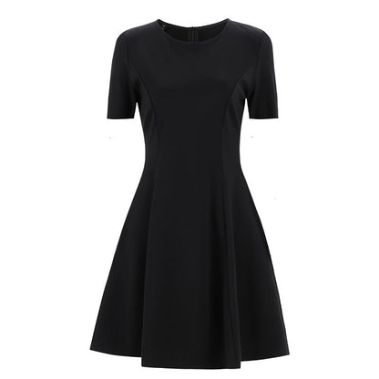 Women Basic Summer Suit A-line Black Dress