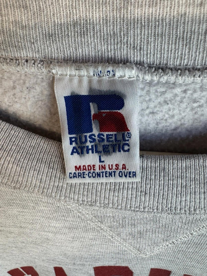Vintage Russell Athletic Grey  College Jumper Sweater Sweatshirt Men’s Large