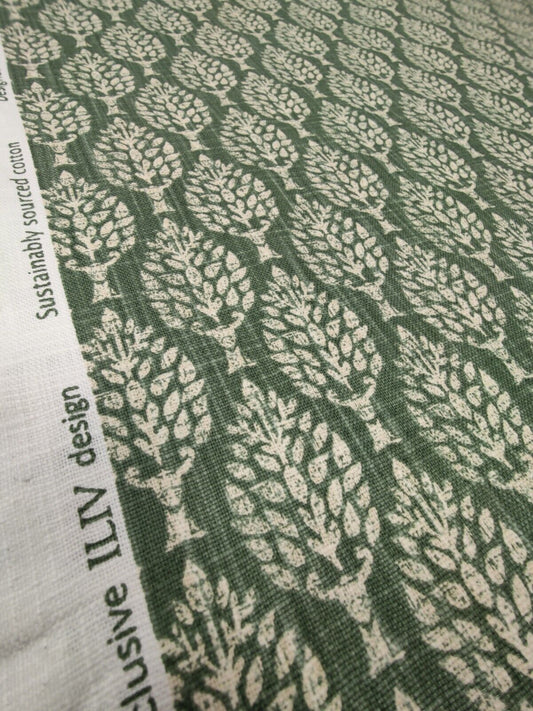 iLiv Kemble Spruce Curtain Upholstery Fabric By The Metre