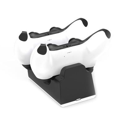 PS5 Controller Charging Station - Dual USB Fast Charger Dock for PlayStation 5 DualSense Wireless Controllers