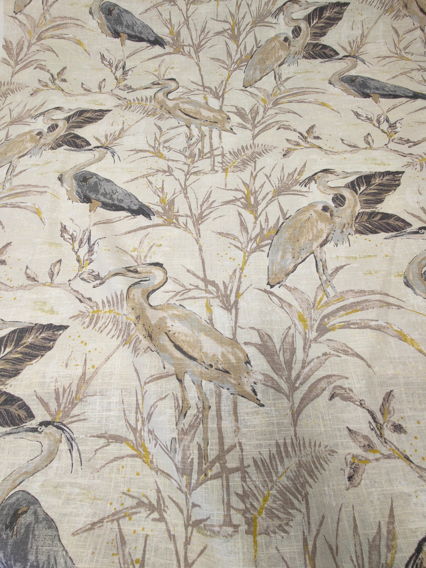 Edinburgh Weavers Heron Natural Curtain Fabric By The Metre