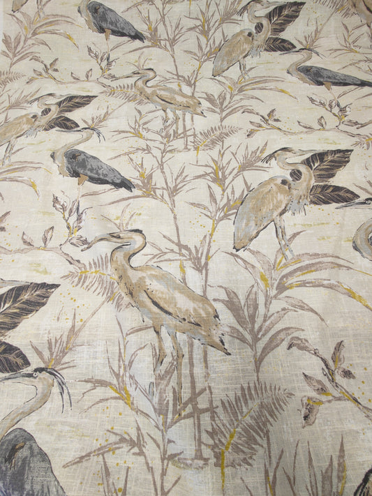 Edinburgh Weavers Heron Natural Curtain Fabric By The Metre