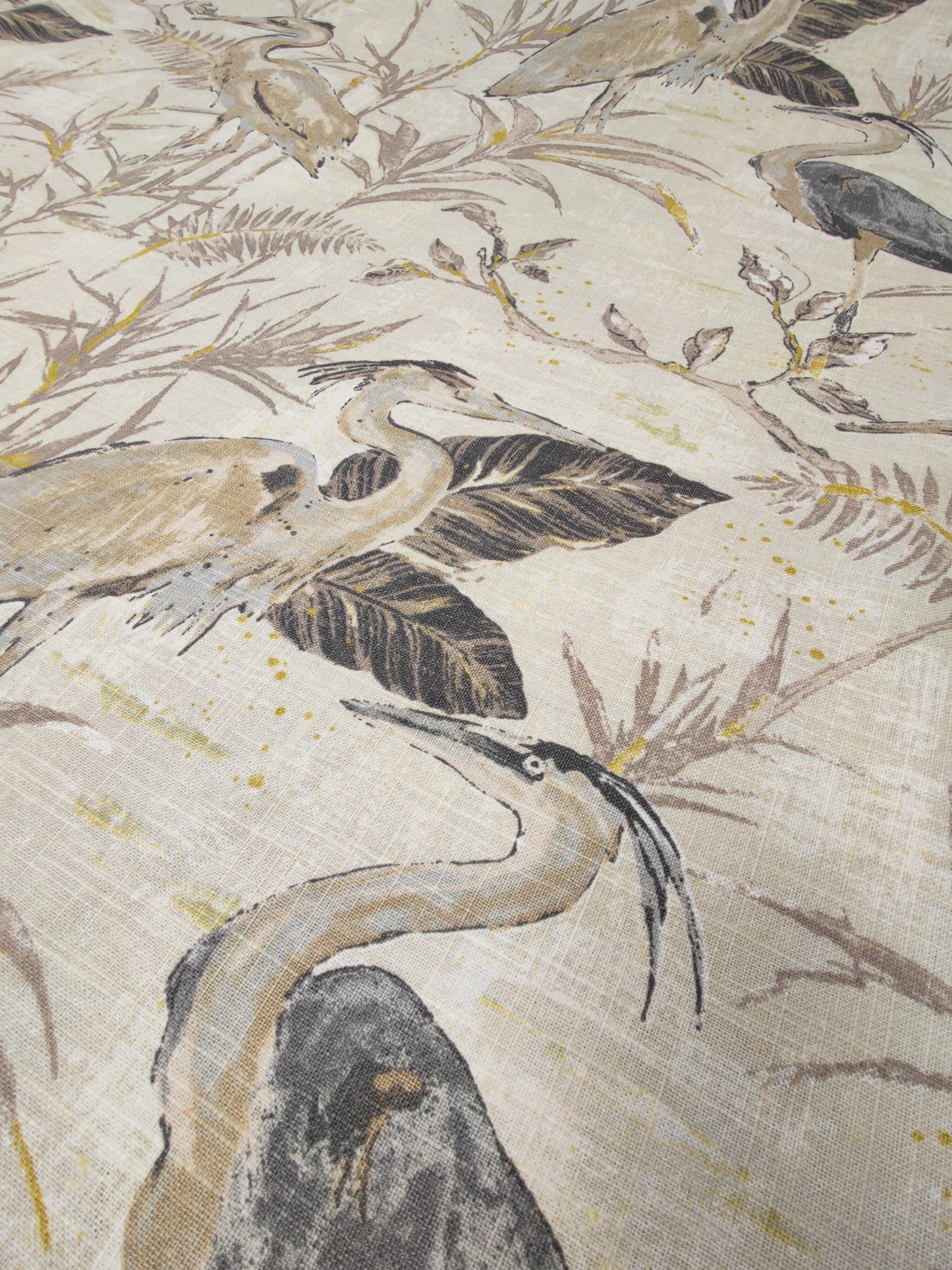 Edinburgh Weavers Heron Natural Curtain Fabric By The Metre