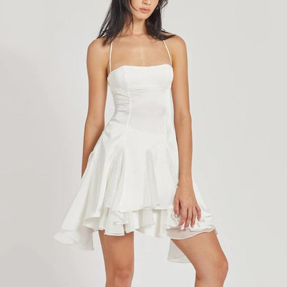 Women's Summer Sweet Style Backless Short Dress