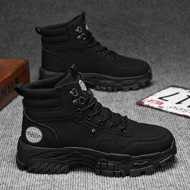 Men's Martin Boots Breathable High-top Work Shoes