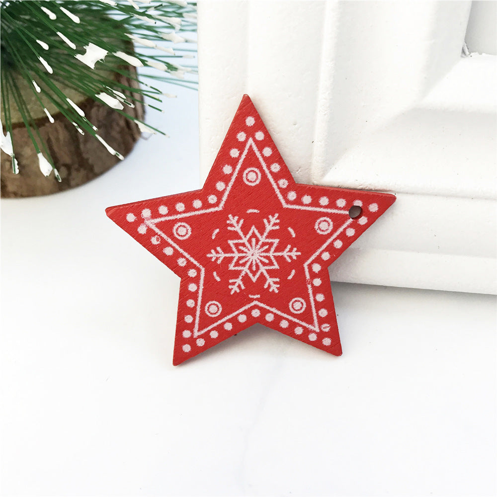 DIY Ornaments Wooden Christmas Gift Pendants