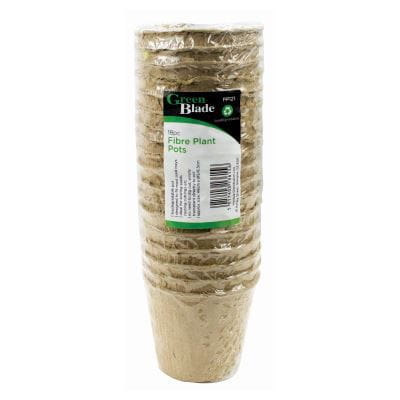 6.5cm x 6cm Fibre Seed Pots - Pack of 18