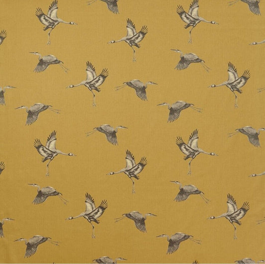 iLiv Cranes Gilt Curtain Fabric 1.5 Metres