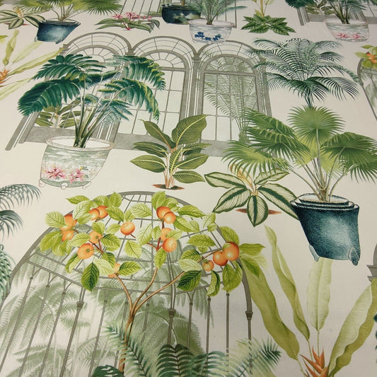 iLiv Victorian Glasshouse Spruce Curtain Upholstery Fabric 2.5 Metres