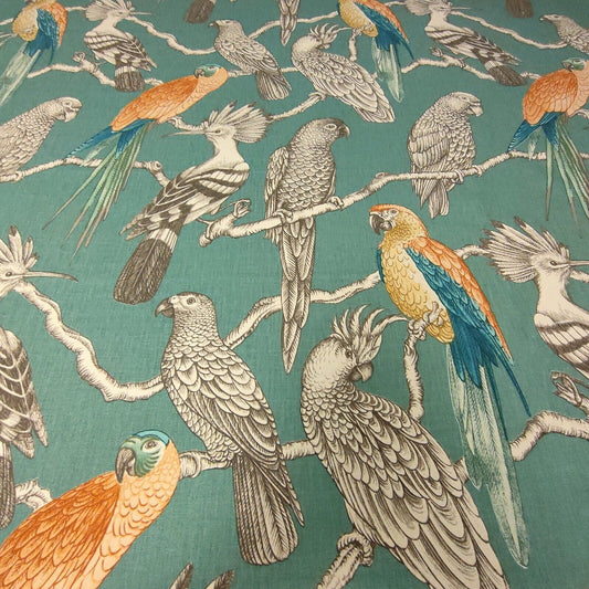 iLiv Aviary Lagoon Curtain Upholstery Fabric 6 Metres