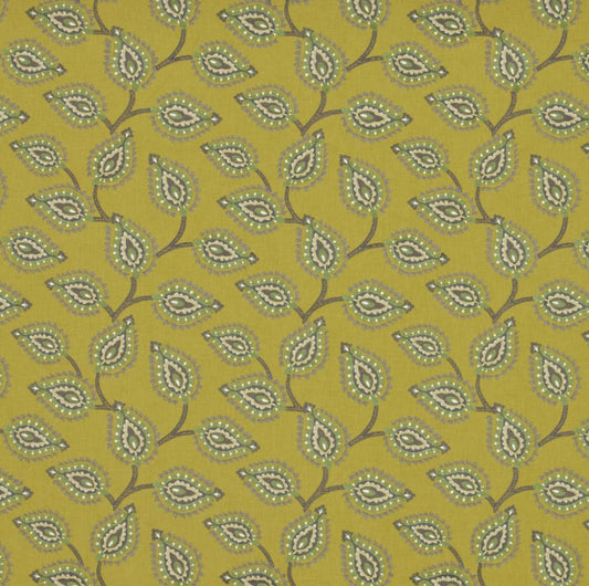 iLiv Sestriere Citrine Embroidered Curtain Upholstery Fabric 1.3 Metres