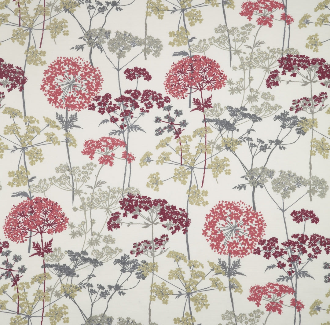 iLiv Hedgerow Ruby Curtain Upholstery Fabric 4 Metres