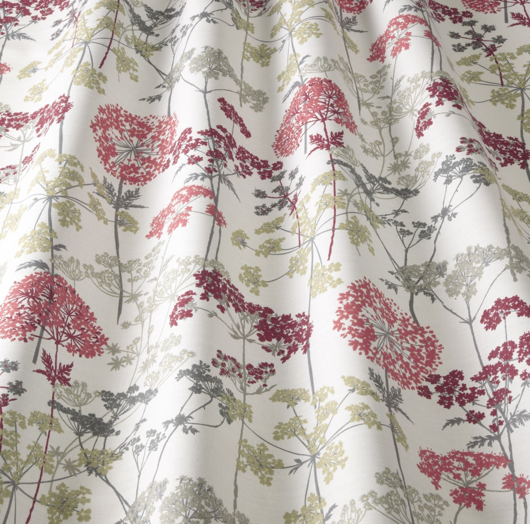 iLiv Hedgerow Ruby Curtain Upholstery Fabric 4 Metres