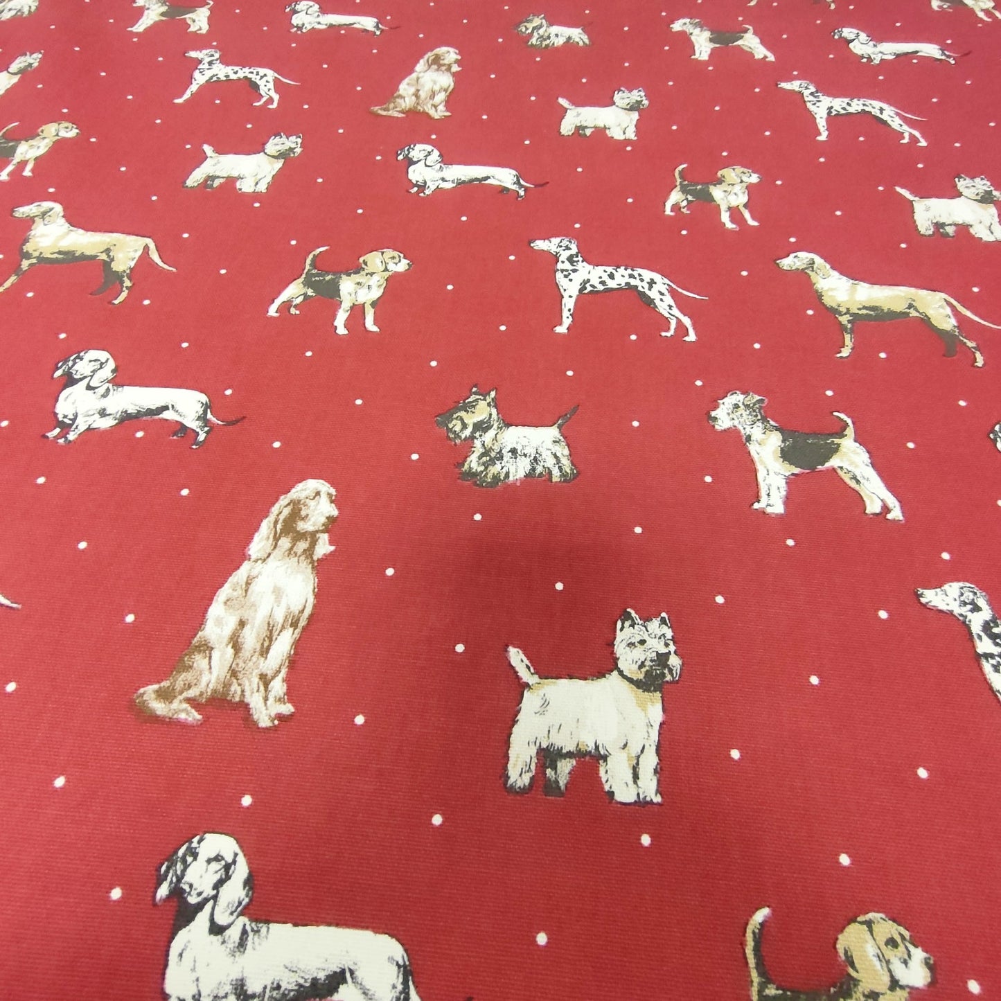 Clarke & Clarke Best Of Show Red Curtain Upholstery Fabric By The Metre