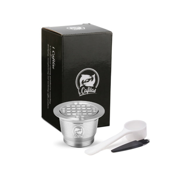 Coffee capsule square hole shell