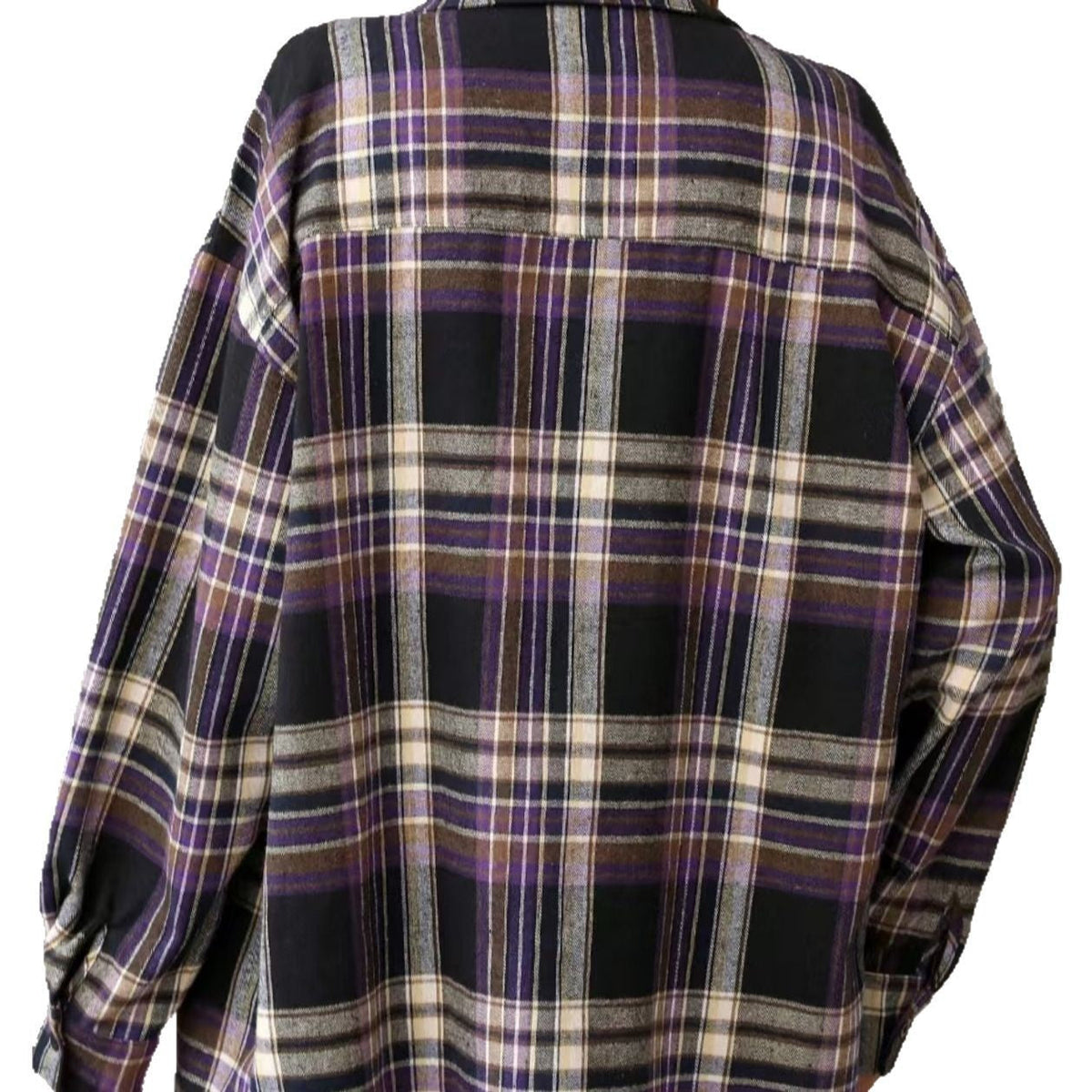 Casual Loose Retro Plaid Shirt For Women
