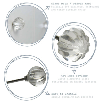 Round Glass Door Knob