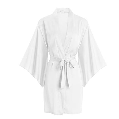 High-end Subtly Alluring Butterfly-knot Plus-size Viscose Sexy Pajamas