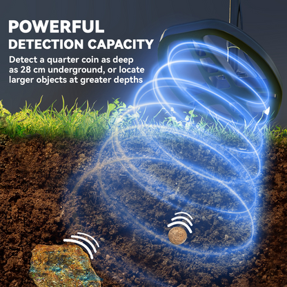 Outsunny Gold Metal Detector with DSP Chip and 5 Professional Modes