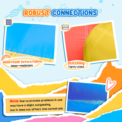 Bouncy Castle with Slide Pool Rocket Trampoline w/ Carrybag Blower