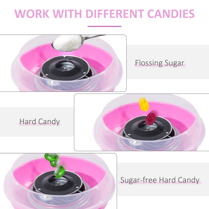 Candy Floss Machine, 450W-Pink