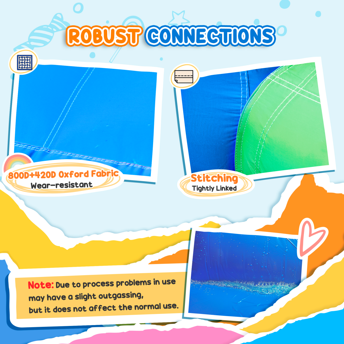Kids Bouncy Castle w/ Slide Water Pool Climbing Wall & Trampoline