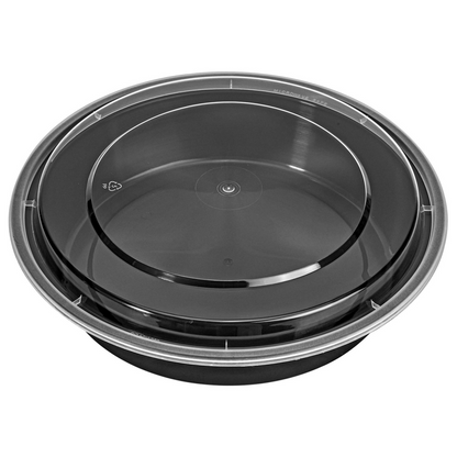 VINSANI 10pk ROUND 1 COMPARTMENT MEAL PREP CONTAINERS 1010426
