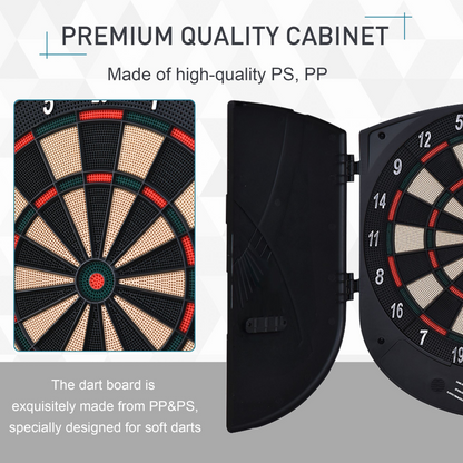 Electronic Dartboard Set 26 Games and 185 Variations with 6 Darts