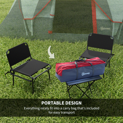 Outdoor  Camping Tent For 5-6 W/ Bag, Fiberglass & Steel Frame Outsunny