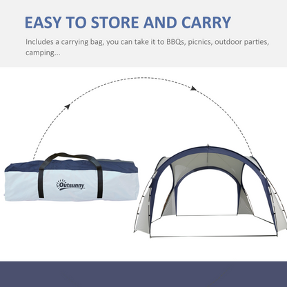 Outdoor Gazebo Event Dome Shelter Party Tent for Garden Outsunny