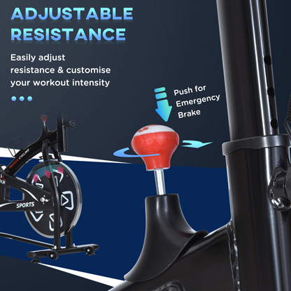 Exercise Training Bike Indoor Cycling Bicycle Trainer LCD Monitor