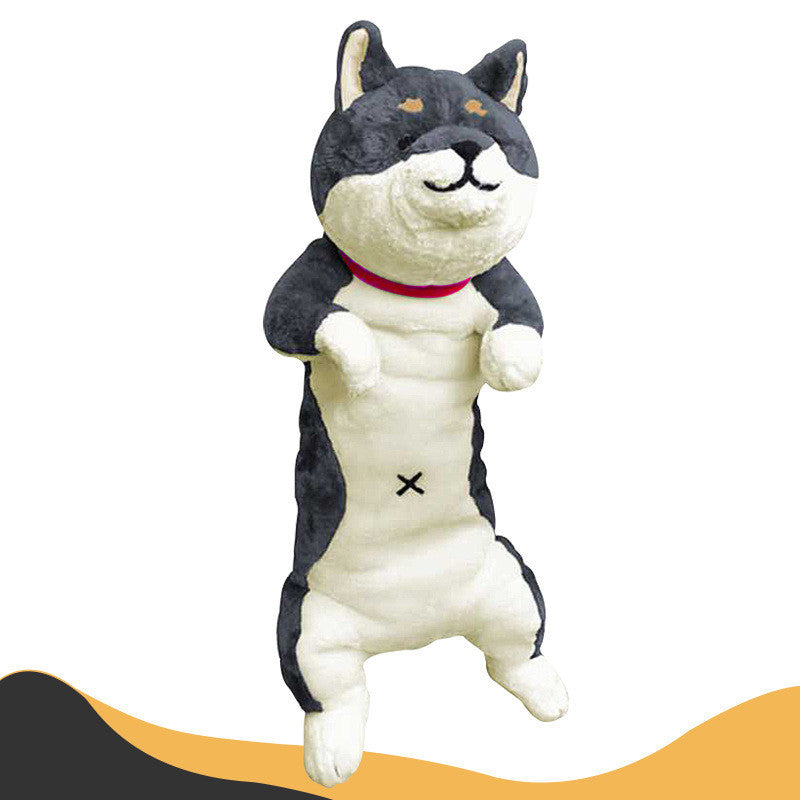 Shiba Inu Plush Pillow - Soft Cartoon Dog Stuffed Animal Toy