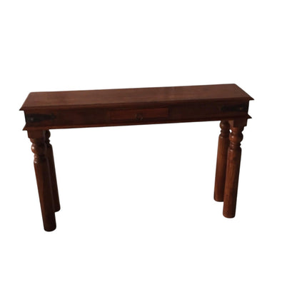 AcaciaHome Durable and Elegant 120CM Wooden Console Table - Spacious Storage and Timeless Design Home Décor with Classic Charm Table for Living Room, Hallway, and Entryway