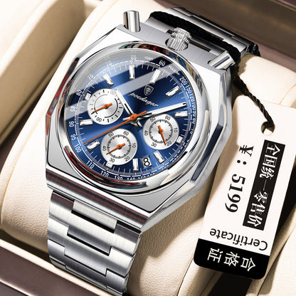 Retro-style Mens Mode Waterproof With Luminous Quartz Movement