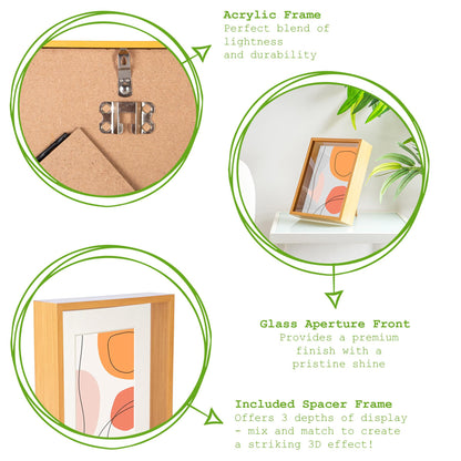 8" x 10" 3D Deep Box Photo Frame