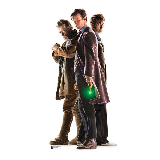 SC705 The Three Doctors 50th Anniversary Special Cardboard Cut Out Height 183cm